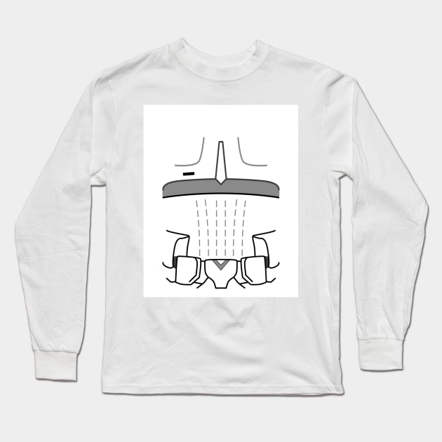 SnowTrooper Armor Graphic Long Sleeve T-Shirt by AxeandCo